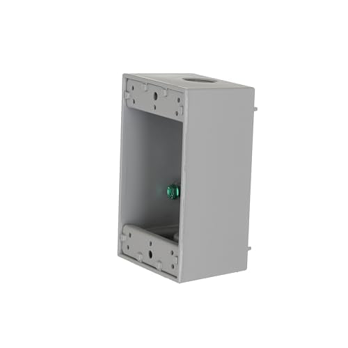BELL Gray 1-Gang Weatherproof Electrical Box with 3/2-Inch Outlets