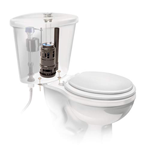 Fluidmaster Dual Flush Valve Replacement Button - 1 Pack Chrome Finish for 3” Toilets