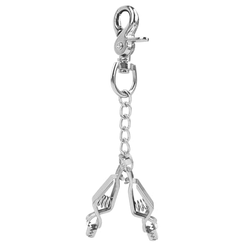 MELOTOUGH Metal Glove Clip Heavy Duty Glove Clips for Work Glove Holders Safety Glove Clip with 2 Alligator Clip for Pants