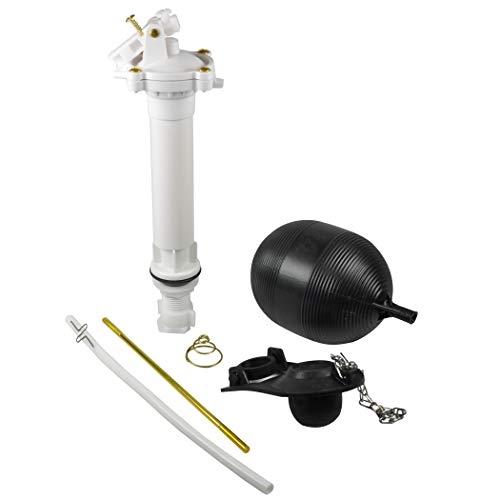 Danco Toilet Repair Kit with Fill Valve & Flapper - Valve Variation, White
