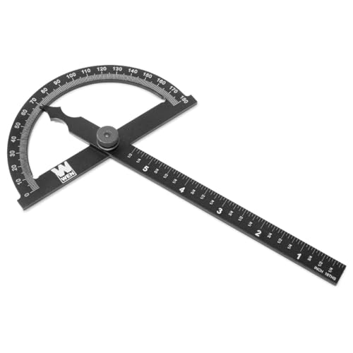 WEN ME512P Adjustable Aluminum Protractor and Angle Gauge with Laser