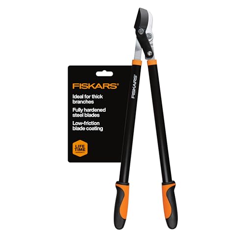 Fiskars 28-Inch Power-Lever Garden Bypass Lopper - Cuts Up to 1.75" Branches, Model 28"