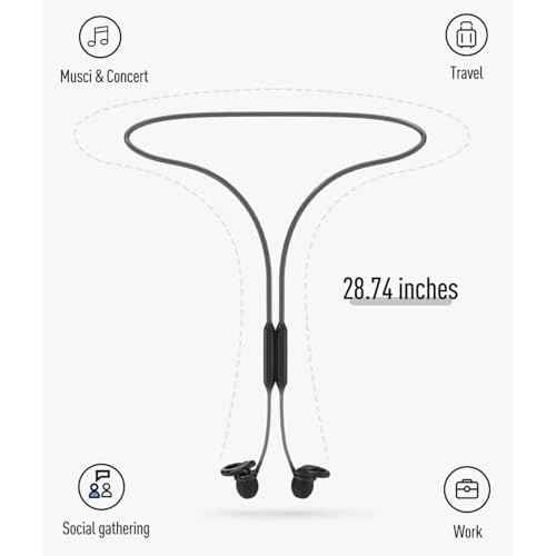 Hearprotek Earplug Lanyard Magnetic Connector Cord for Ear Plugs, Safety Tug-Resistant Safety Earplugs Link Cord,Flexible Silicone Lanyard Compatible with Most Ear Plugs