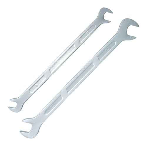 Thin Wrench, 2PCS 45¡Æ Angle Head Double Open End Wrenches 8mm 10mm 12mm 13mm for Tight Spots Repair(Thickness:3mm and 4mm)