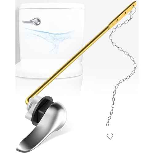 Toilet Flush Handle Replacement Kit: Front Universal Toilet Bowl Replacement Kit, Toilet Repair Kit Inside Tank Chain Flusher Handle Lever Replacement Parts Compatible with American Standard Mansfield