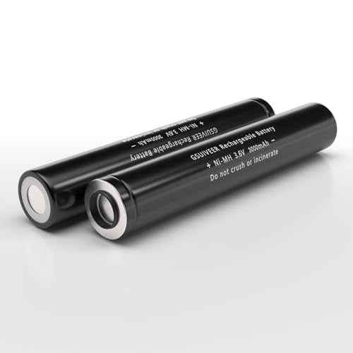 75175 75375 3.6V 3000mAh Ni-MH Flashlight Battery Compatible with Streamlight Stinger 75813 75810 76000 PolyStinger Pelican M9 FL126 Flashlight(2-Pack)
