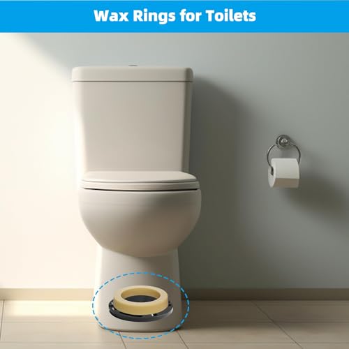 Hibbent 2 Pack Thick Wax Rings for Toilet - Fits 3-Inch & 4-Inch Waste Lines