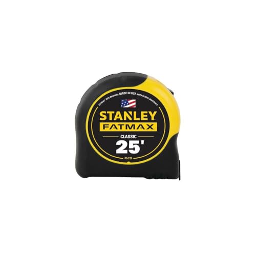 Stanley FatMax Tape Measure 25-Foot Black and Yellow Retractable Tool