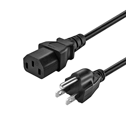 Power Cord Cable Compatible for Instant Pot Electric Pressure Cooker, Rice Cooker, Power Quick Pot, Microwave, Soy Milk Maker, and More Kitchen Appliances 3 Prong Replacement Power Cable-UL