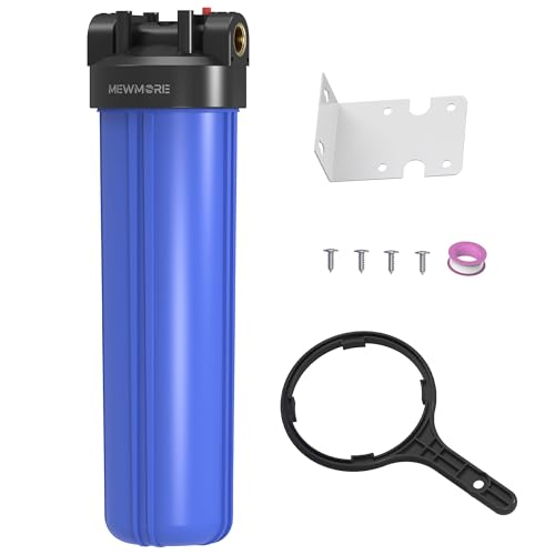 20x4.5 Inch Whole House Water Filter Housing with Pressure Relief Button - MewMore