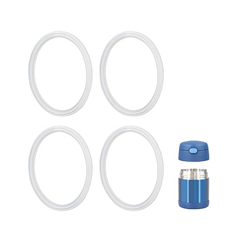 Replacement Silicone Gaskets for Thermos Funtainer 10 Oz Jar – Pack of 4