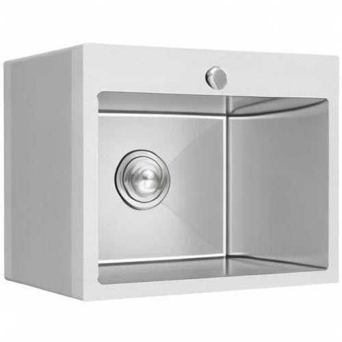 20-inch Drop in Kitchen Sink, TSIBOMU Stainless Steel Single Bowl Small Kitchen Sink Brushed Nickel,D20"xW16"xH9"