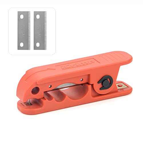 IWISS iCrimp ICP-240 Cable Stripper 3.9x1.2in for AWG 12 to 4/0 Round Cables, Radial Wire Stripping Tool with 2 Extra Blades