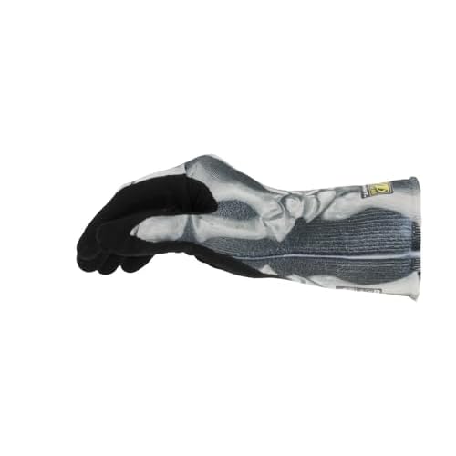 Mechanix Wear SpeedKnit Graphx Work Gloves, 1 Pack - Skeleton Bones Design, Touch Capable Gloves, Strong Grip in Dry, Wet and Oily Conditions (Large/X-Large, Black/White)