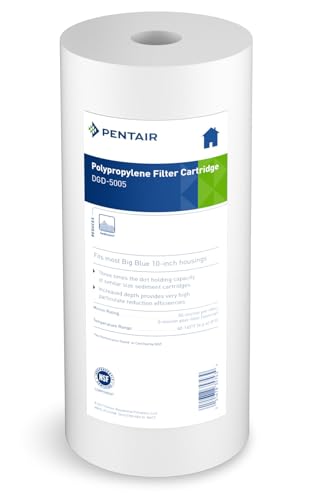 Pentair Pentek DGD-5005 Big Blue 10-Inch 5 Micron Whole House Sediment Water Filter Cartridge Pack of 1