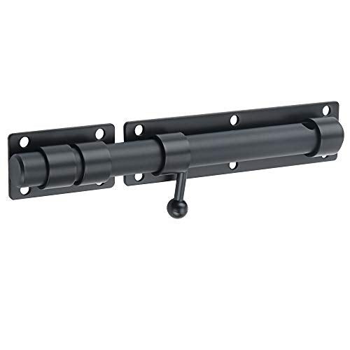 Alise 10 Inch Heavy Duty Black Barrel Bolt Latch - Single