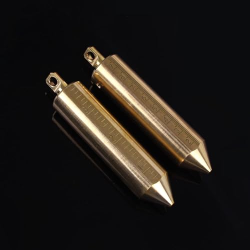 Cekegon 12 oz Brass Plumb Bob for Oil Gauging Tape, Measuring Bobs
