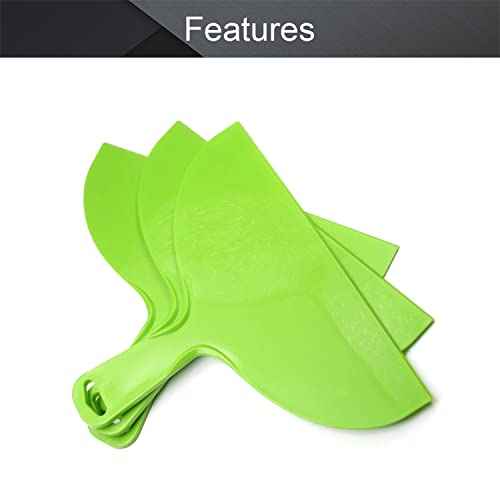 Utoolmart Putty Scraper 10" Plastic Flexible Putty Knives Spreader for Taping Drywall Wall Painting Green 3Pcs