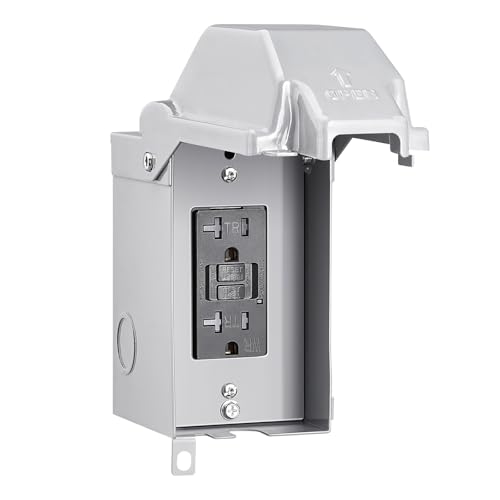 SURAIELEC 20A GFCI Outdoor Electrical Outlet Box Weatherproof Rust-Resistant