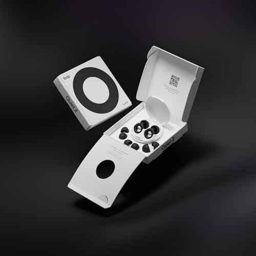 Loop Quiet 2 Ear Plugs ? Ultra-Comfy Reusable 24dB (SNR) Noise-Reducing Earplugs for Sleep, Deep Focus, Travel, Noise Sensitivity, Flexible Hearing Protection, Customizable Fit