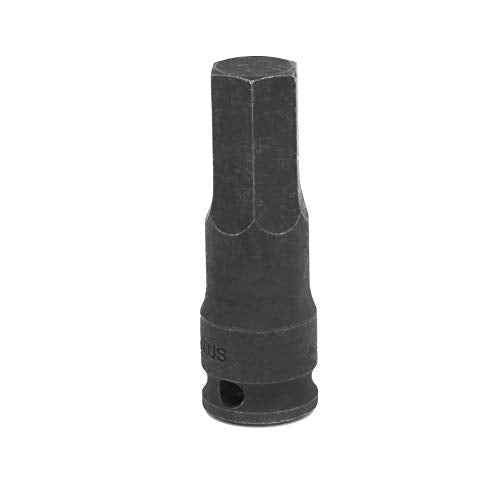 Genius Tools 3/8" Drive 14mm Hex Impact Bit, 2.36" Length, Cr-Mo Steel Socket - 346014