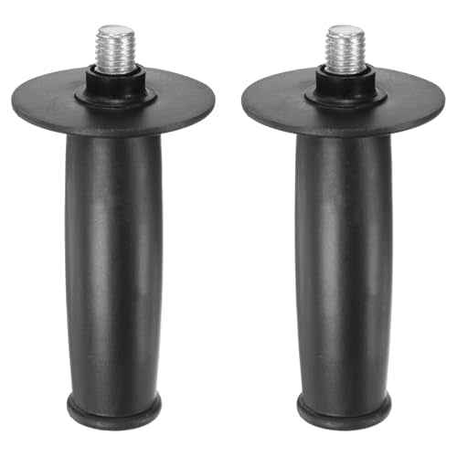 HARFINGTON 2pcs Angle Grinder Side Handle 14mm Thread 141mm Length Plastic Angle Grinder Handle Replacement Auxiliary Sander Handle Tool