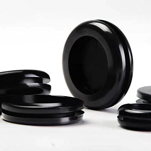 Vrupin 188-Piece Rubber Grommet Kit - 7 Sizes Black for Wiring & Plumbing