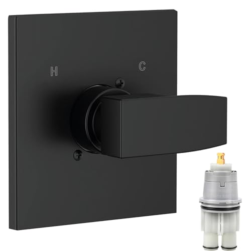 GUOLAIBA Matte Black Replacement Shower Handle Kit for Delta 13/14 Series with RP46074 Cartridge