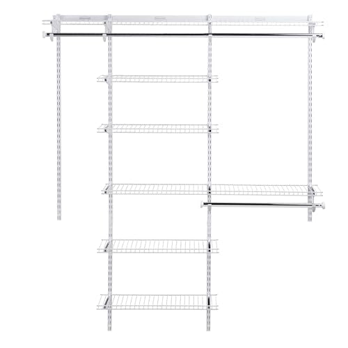 Rubbermaid Configurations Deluxe Custom Closet Kit 3-6 Feet White