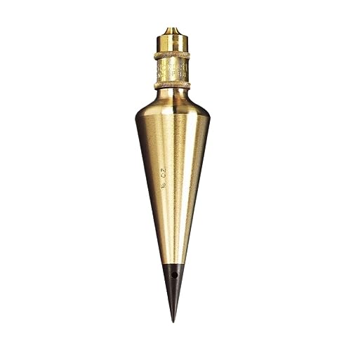 Starrett Solid Brass Plumb Bob, 16oz. Weight