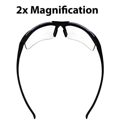 Global Vision Apex 2.0 Bifocal Safety Glasses, Two Pair with Clear and Smoke Lenses