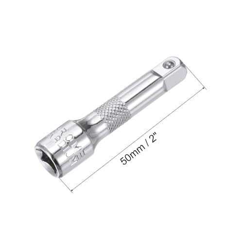 uxcell 3pcs 1/4 Inch (F) to 1/4 Inch (M) 2" Drive Ratchet Socket Adapter Extension Bar