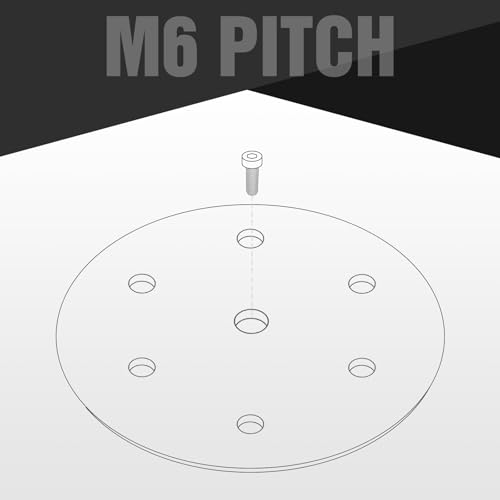 Awutzut 9 Inch 6 Holes Drywall Sander Pad Hook and Loop Backing Pad