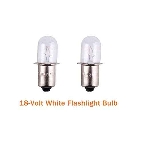Podoy 780287001 Flashlight Bulbs Compatible with Ryobi Ridgid 18V Flashlight P704 P703 P700 (2 Pack, White)