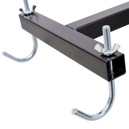 Heavy Duty Manual Trash Compactor Tool for 32-170 Gallon Bins - Black Steel Waste Press