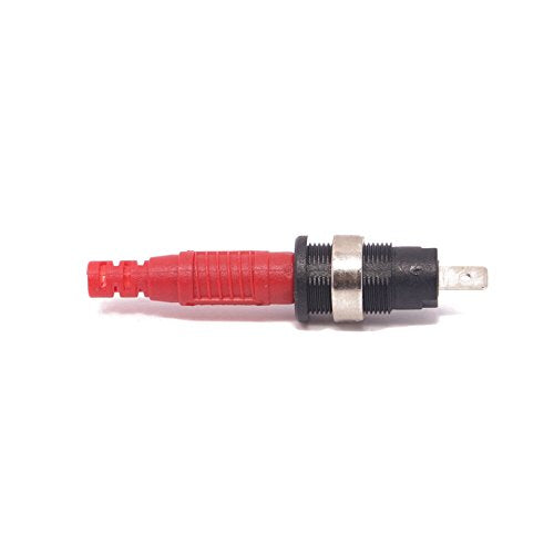 10Pcs Red and Black Insulated 4mm Banana Plug Connectors for Multimeter Test Leads