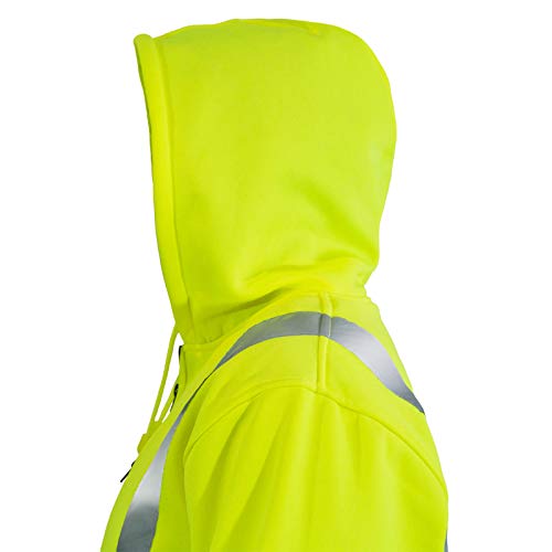 JORESTECH High Visibility Hoodie Full Zipper 100% Polyester ANSI