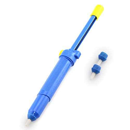 Tegg 1PC 13 Inches Soldering Iron Desoldering Pump Removal Device Vacuum Blue