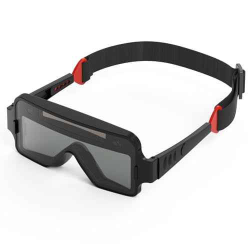 YESWELDER True Color Solar Powered Auto Darkening Welding Goggles, 2 Sensors Welder Glasses for TIG MIG MMA Plasma