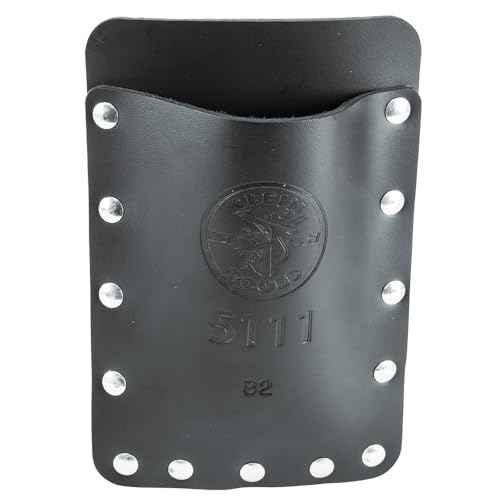 Klein Tools 5111 Single-Pocket Tool Pouch with Leather Construction, Great for Small Tools, Electrician Tool Pouch and Pocket Protector