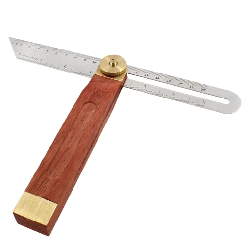 9in T-Bevel Sliding Angle Ruler Protractor with Wood Handle