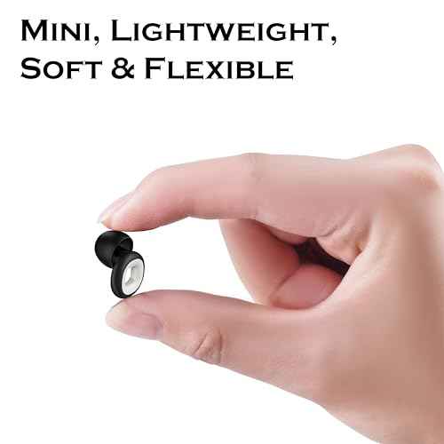 Ear Plugs for Sleeping, Noise Cancelling & Motorcycle Wind Noise - Reusable Earplugs & Hearing Protection in Soft Flexible Silicone for Sleep, Concerts or Focus - NRR 28db Earplugs, 8 Tips S/M/L/XL