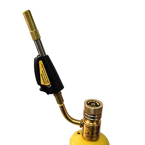 QWORK Torch Tips, Swirl, Compatible with MAP-Pro/LP Gas, Self Lighting, Gas Self Ignition Torch Regulator Brazing Soldering Welding Plumbing Gun