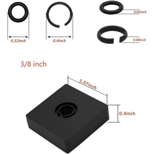 ¡¼5-Pack Impact Retaining Ring Clip Kit¡½ 1/2" & 3/8" O-Ring Set for Milwaukee Electric/Pneumatic Impact Wrenches | Heat-Treated Steel + Anvil Tool | Compatible with M18, M12 Fuel, Air Tools