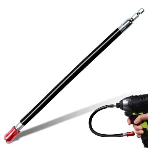 12Inches Flexible Drill Bit Extension Screwdriver Bit Holders, 1PACK Flex Shaft Extension Socket Bit Holder Hex Shank Quick-Change Drill Bit Guide