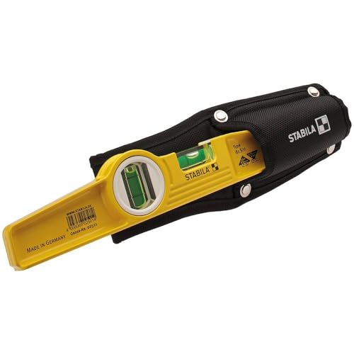 Stabila 81S-10MH Magnetic Level with Holster, 10in – Yellow/Black