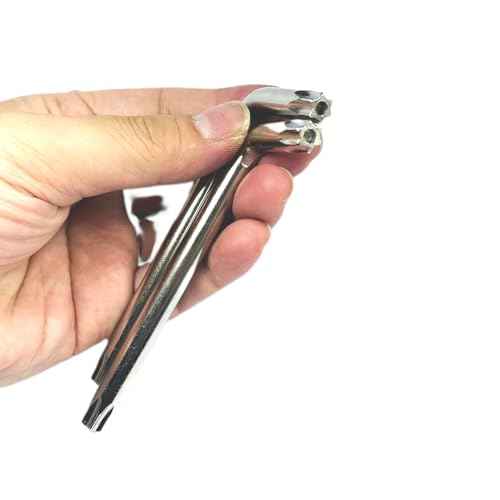 2pcs T45 Torx Bit T45 Anti Tamper Proof Torx Star Key Bit Wrench,T 45 torx key set,allen key drill bit set L-Shape,S2 Steel tamper proof torx bit set