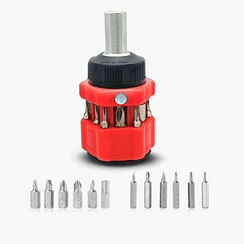 13-in-1 Multifunction Mini Combination Ratchet Screwdriver, Multi-Bit. Outdoor set, easy to carry, creative tool, suitable for many purposes.