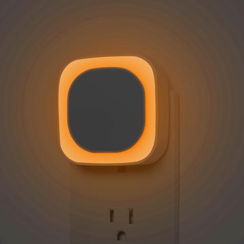 YUNLEX Amber Night Light Plug-in Wall Dimmable Eye-Care Glow for Kids