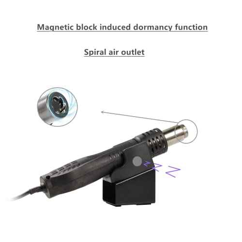 8858+ 110V 680W SMD Hot Air Gun Hot Air Welder Rework Station Soldering Station 3 Nozzles Mobile Phone Repair Tool